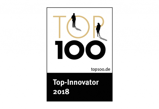 Ocenenie „Top 100 Innovator 2018“ pre spoločnost Schwank GmbH.
